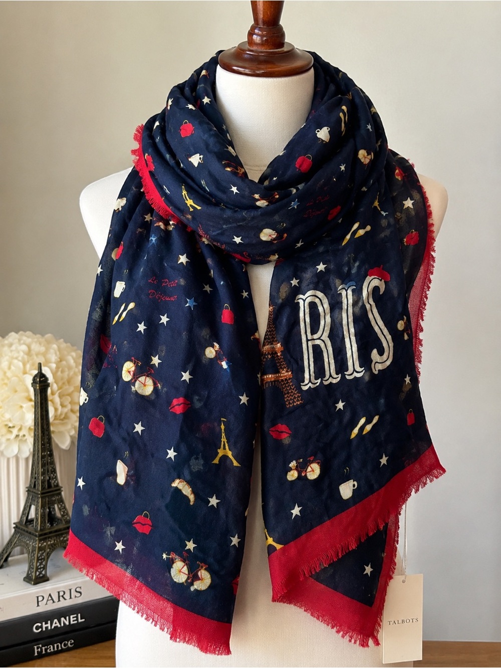 🇫🇷 New With Tags Talbots Parisian Scarf